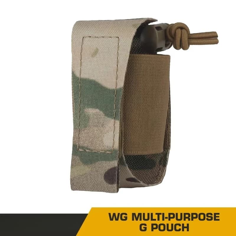 Custodia tattica per granata WG M67 Rgd-5 Borsa portaoggetti Portapiatti Airsoft Molle Porta cintura tascabile fisso elastico multiuso