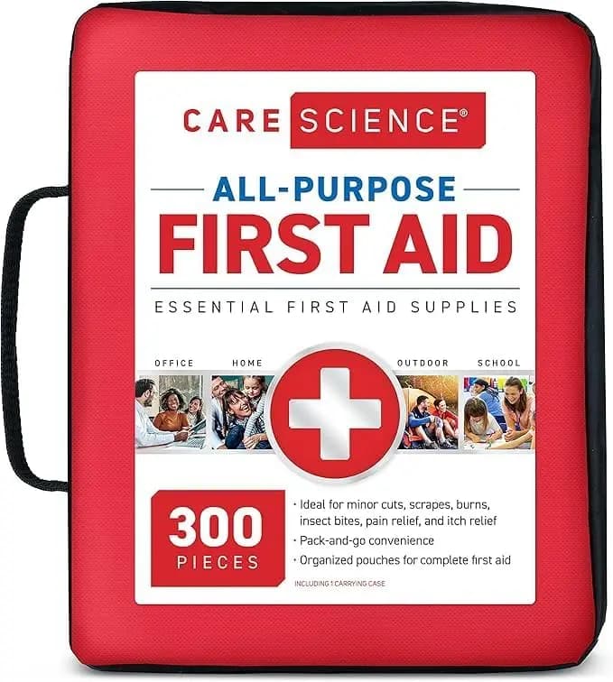 Kit di Pronto Soccorso da 300 Pezzi per Viaggi, Casa, Auto, Campeggio ed Escursionismo