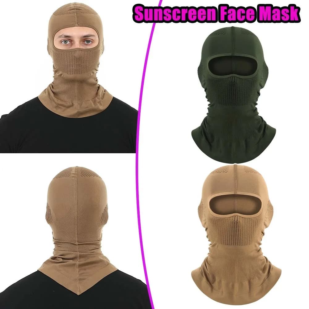 Bucket Hat Outdoor Sun Protection Cap Breathable Quick Dry Full Face Mask Head Cover for Camping Hiking Fishing Cycling Anti UV