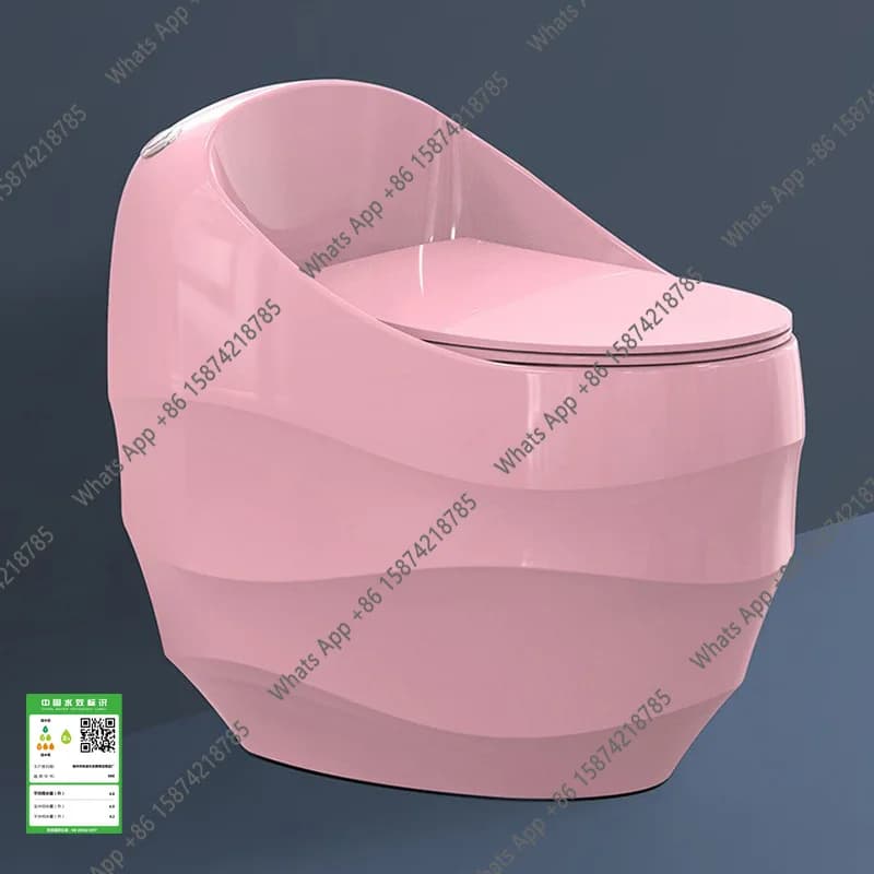 Toilette bicolore ondulata e ondulazione personalizzazione creativa WC in ceramica con sifone a pavimento