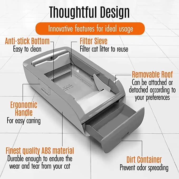 Smart Automatic Cat Litter Box Toilet Max Oversized Cat Litter Self-Cleaning Toilet