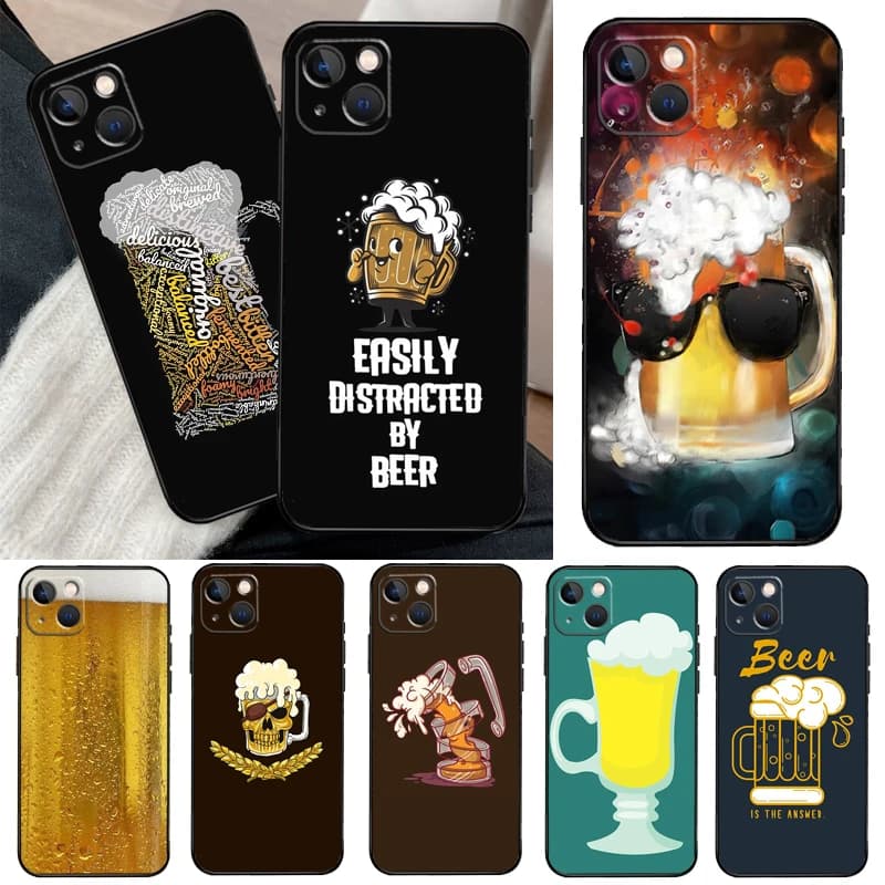 Beer Mug Beer Bubbles For Honor Magic 8 6 7 Pro Case For Honor 400 Lite 200 50 70 90 X8c X8b X9a X9b X9c X9d Win RT