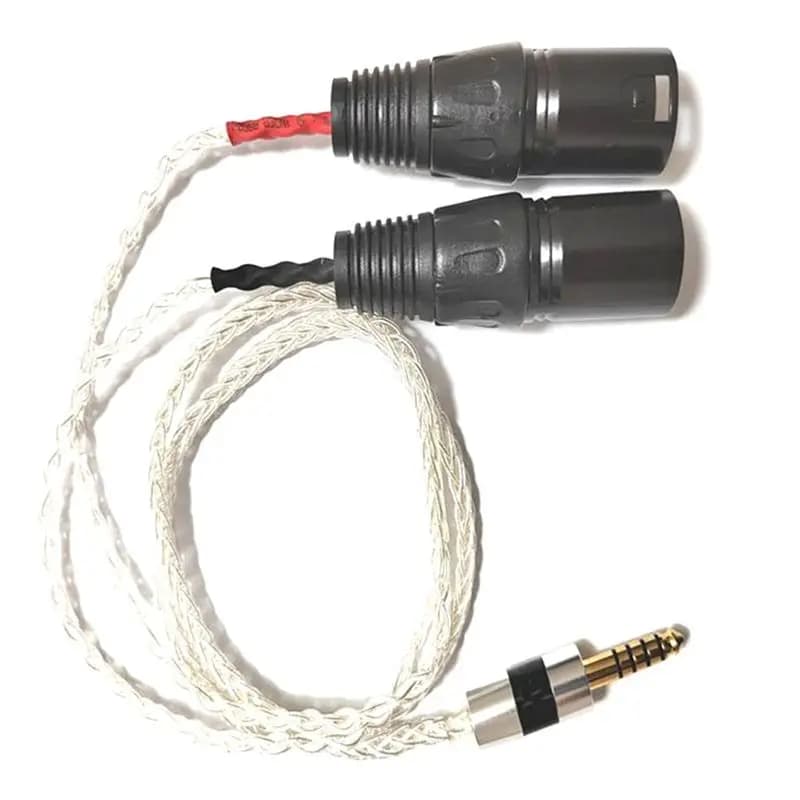 A23F-4.4Mm Balanced Male To Dual XLR Male Audio Adapter Cable - High-Quality Sound Transmission