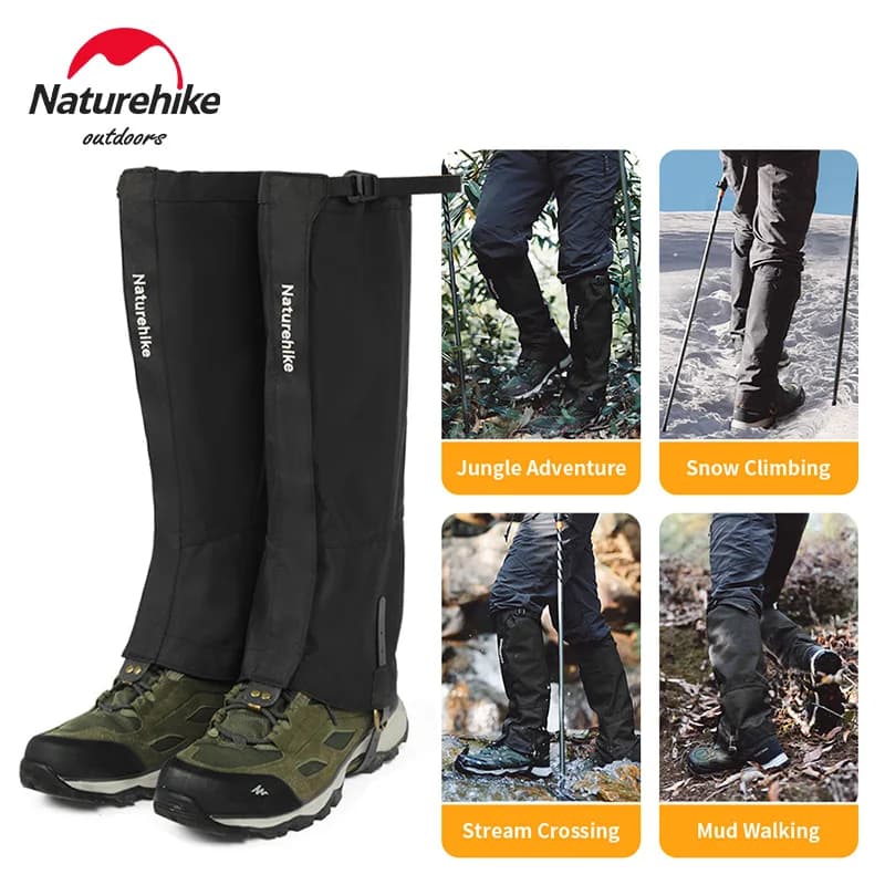Naturehike Ghette for shoes Climbing Scaldamuscoli legging gussets for waterproof snow boots Snowflakes for hiking Hunting