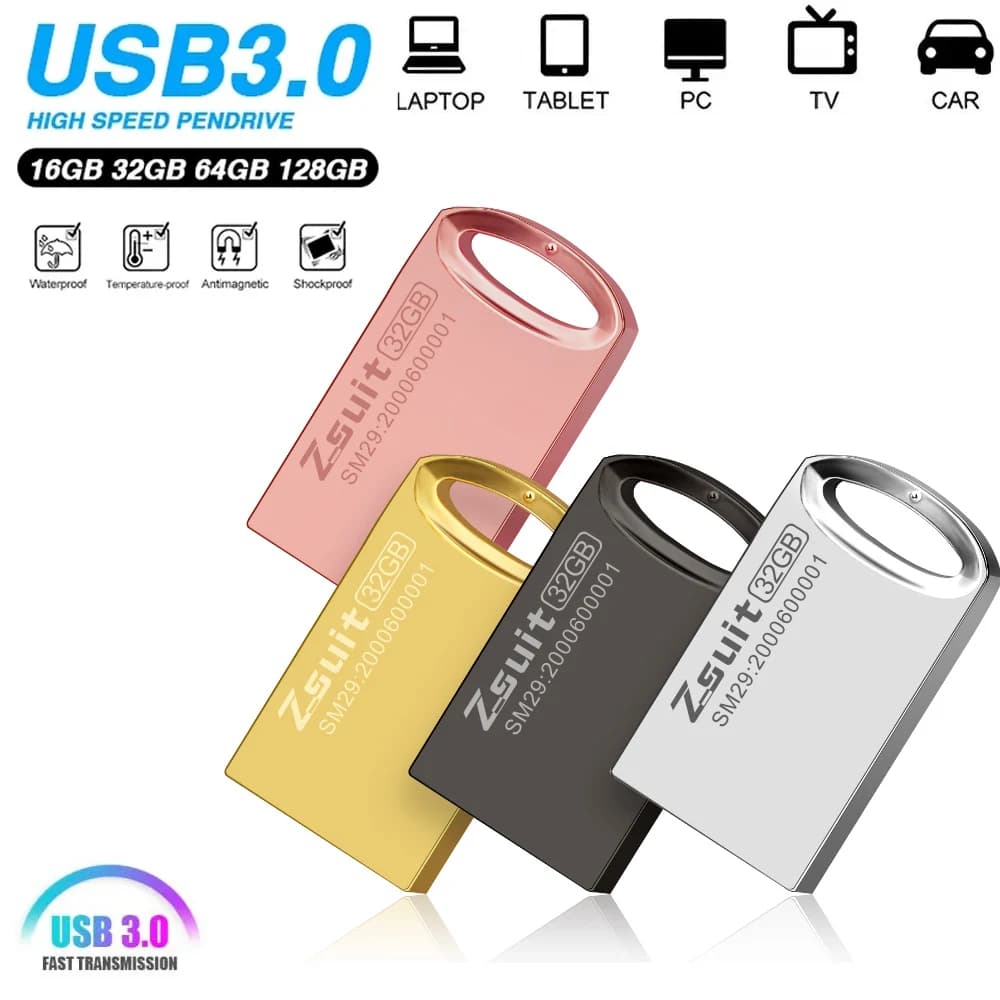 Zsuit Chiavetta USB Memory Stick 8 GB 32 GB 64 GB 128 GB Pen Drive per laptop Usb 3 0 Stick Consegna gratuita Regalo Logo personalizzato