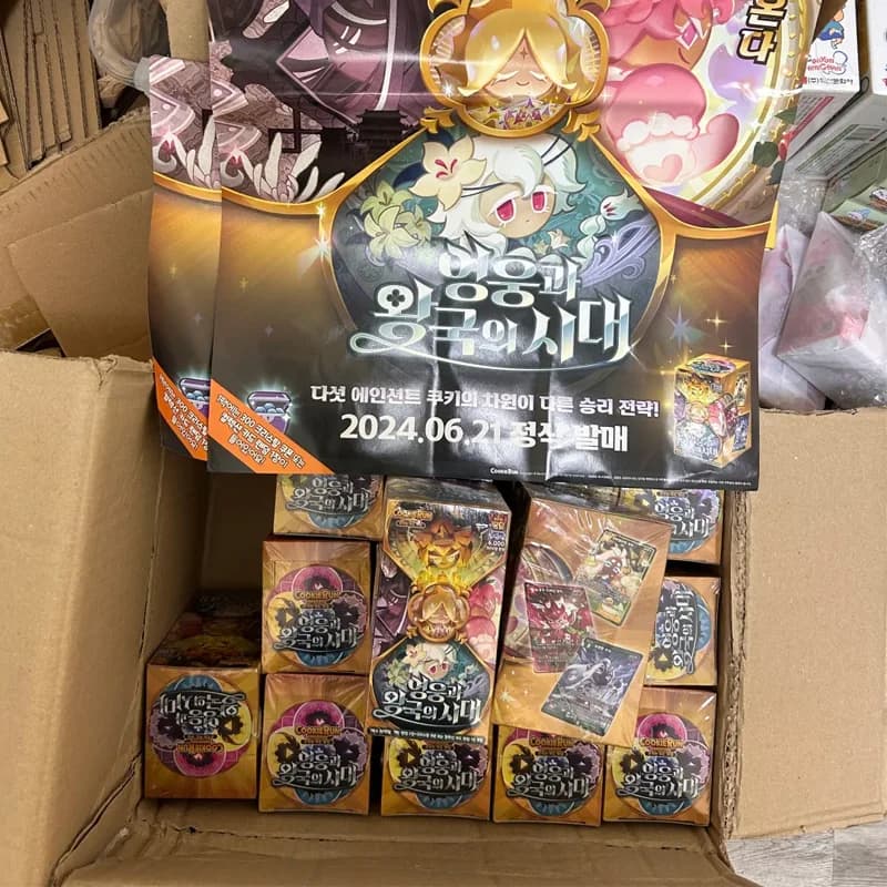 Carte da battaglia originali anime coreane Cookie Run Kingdom 3rd 4th 5th 6th 7th 8th 9th Collezione di giochi per i fan