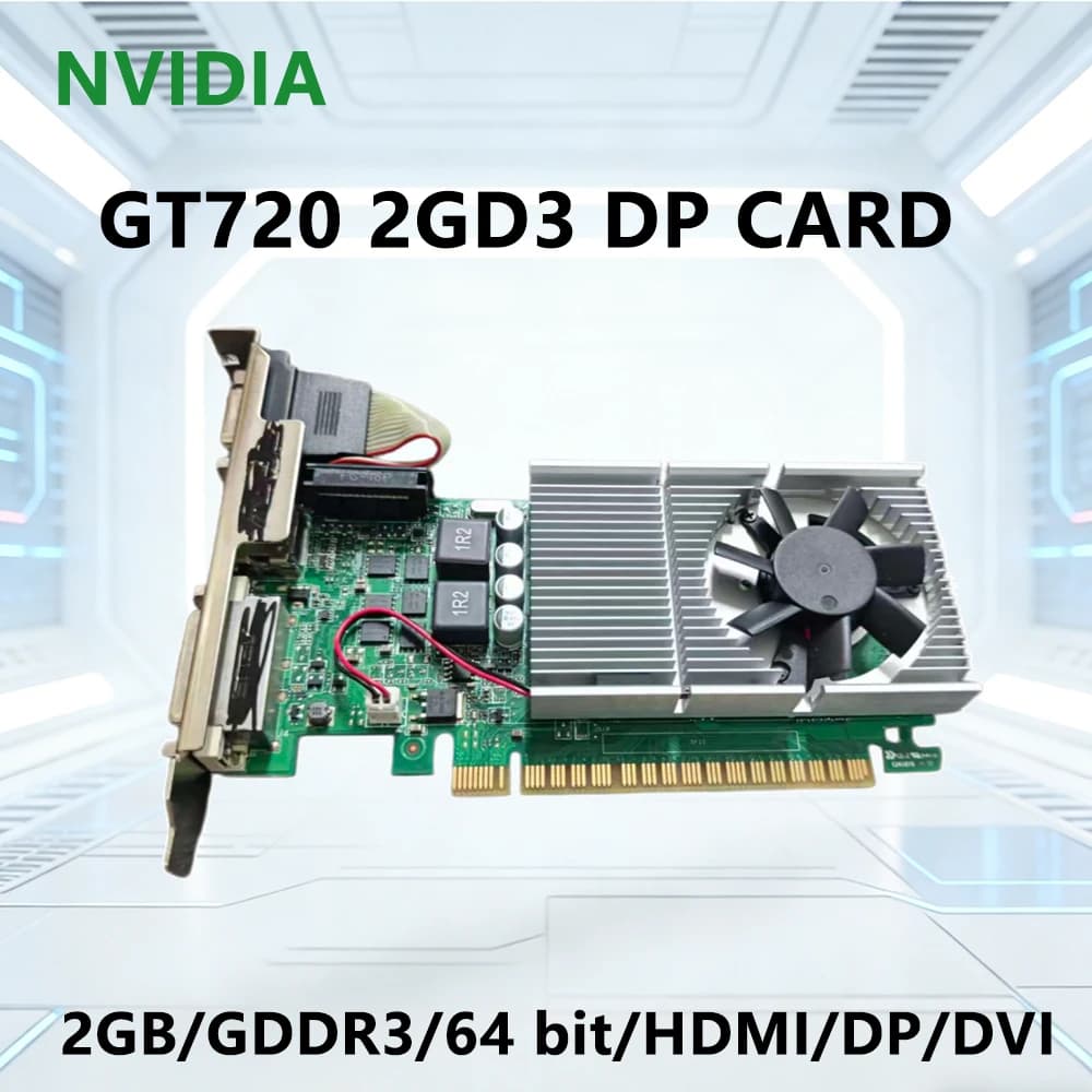 GT710-1GD3/DP_CARD/VGA e GT710-SL-1GD5-BRK e GT710-4H-SL-2GD5 GT710 1GB/2GB GDDR5 Scheda grafica 32/64bit Supporto HDMI DVI VGA