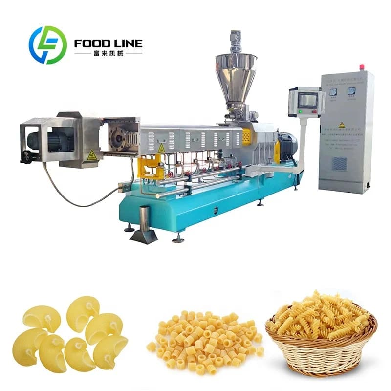 Linea di Produzione Automatica per Pasta e Maccheroni, Macchina Industriale per la Produzione di Penne di Pasta
