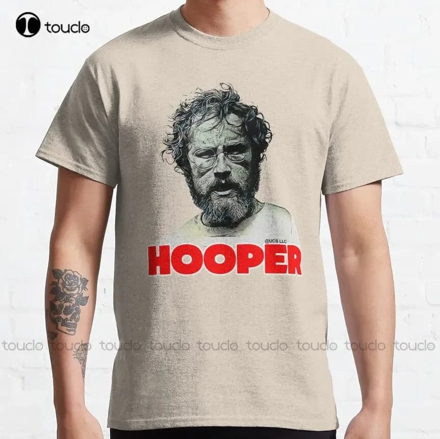 Hooper- Jaws T-shirt classica Camicie per gatti T-shirt stampata personalizzata Aldult Teen T-shirt con stampa digitale unisex Regalo personalizzato Xs-5XL