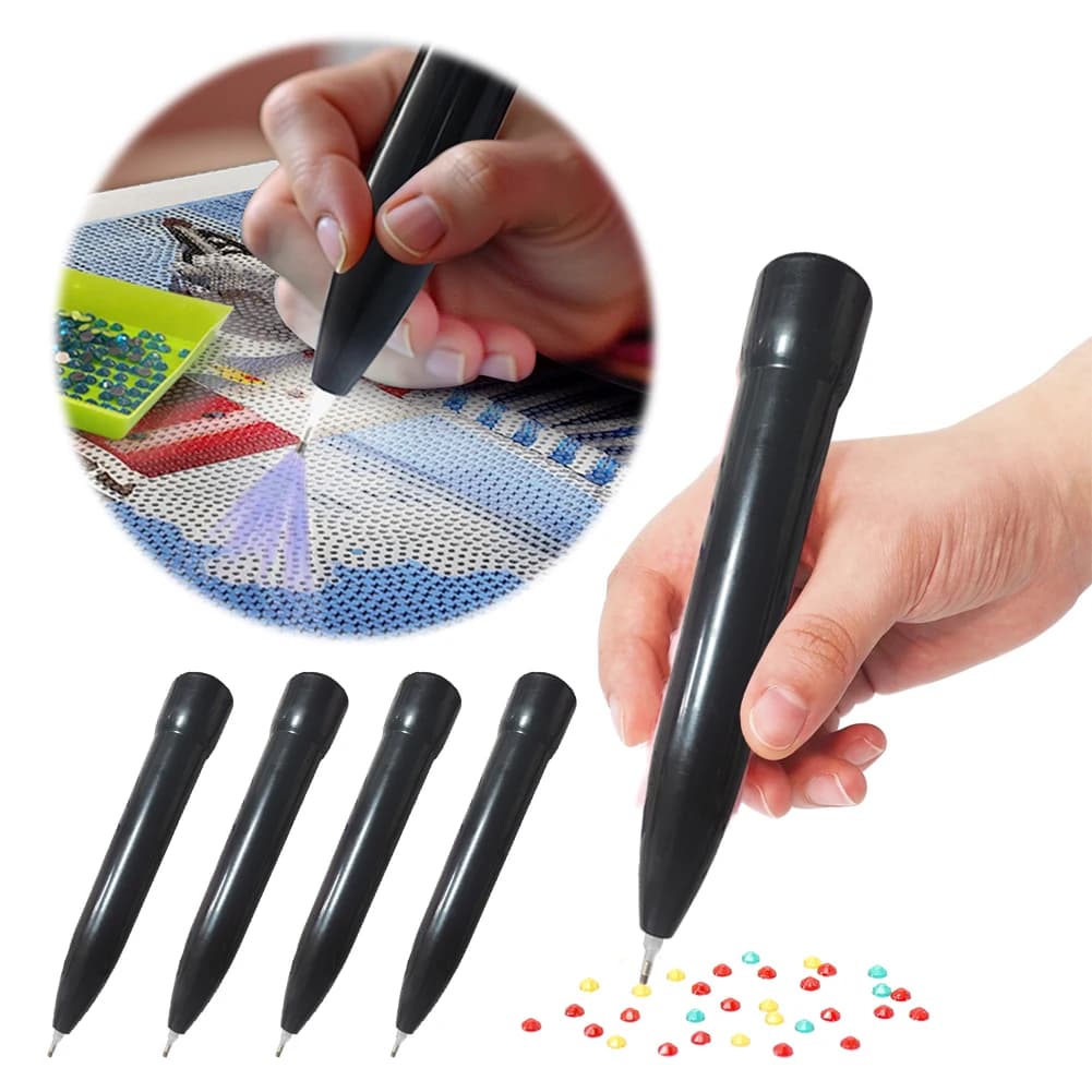 Penna Elettrica per Diamond Painting Senza Cera, Senza Fili, con Aspirazione, Impugnatura Ergonomica, Design Leggero per Amanti dell'Artigianato