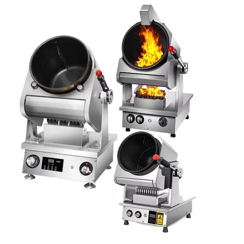 Friggitrice Rotante Elettrica Automatica In-smart per Cucine Commerciali, 3500W, in Acciaio Inox, Plug-and-Play, Facile da Pulire, 220V