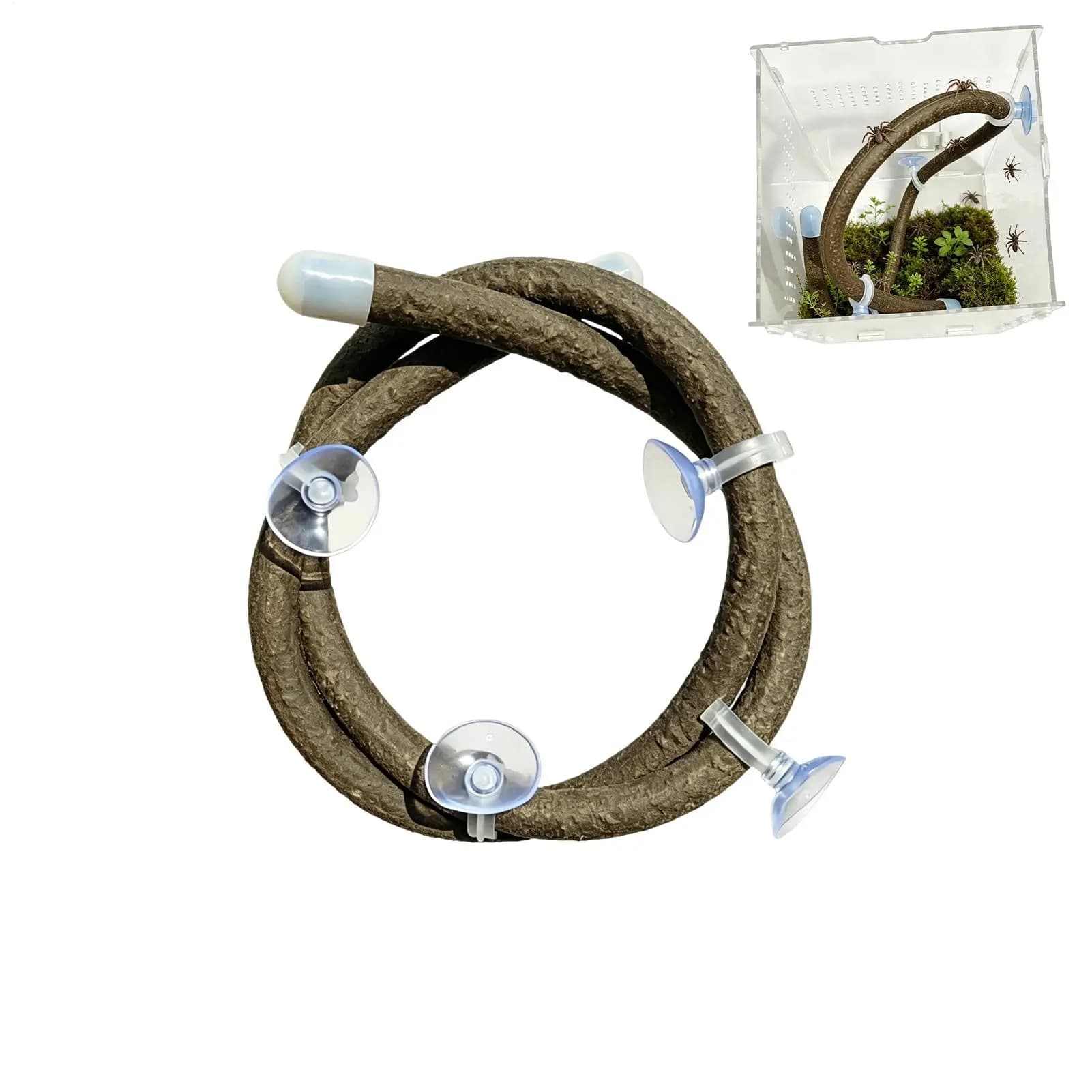 Jumping Spider Accessories Artificial Decorative Vine Realistic Bendable Toys Reptile Gecko Tank Bridge Rope For Small Animal