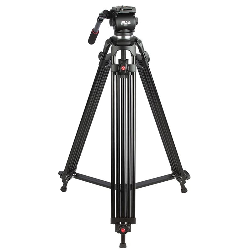 Treppiede Jieyang JY0606 1,8 metri 1,6 metri opzionale per trasmissioni professionali con fotocamera SLR e smorzamento idraulico