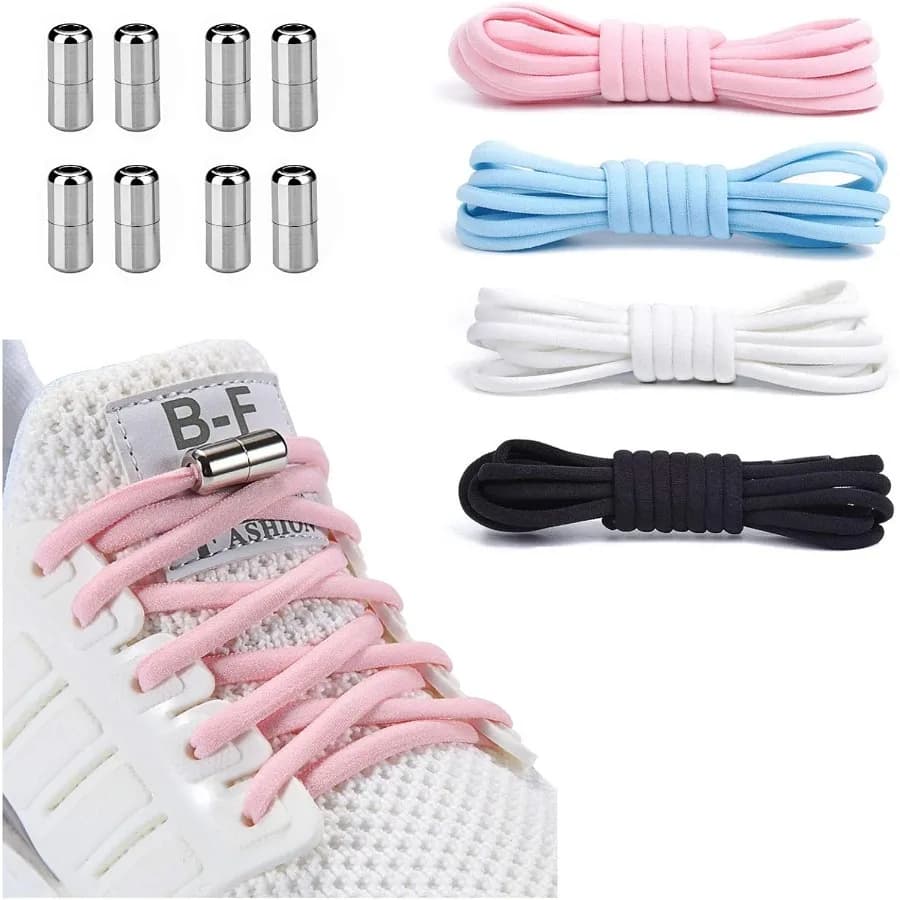 4 Ps Senza Cravatta per Adulti e - Elastico per Scarpe da Ginnastica Taglia unica