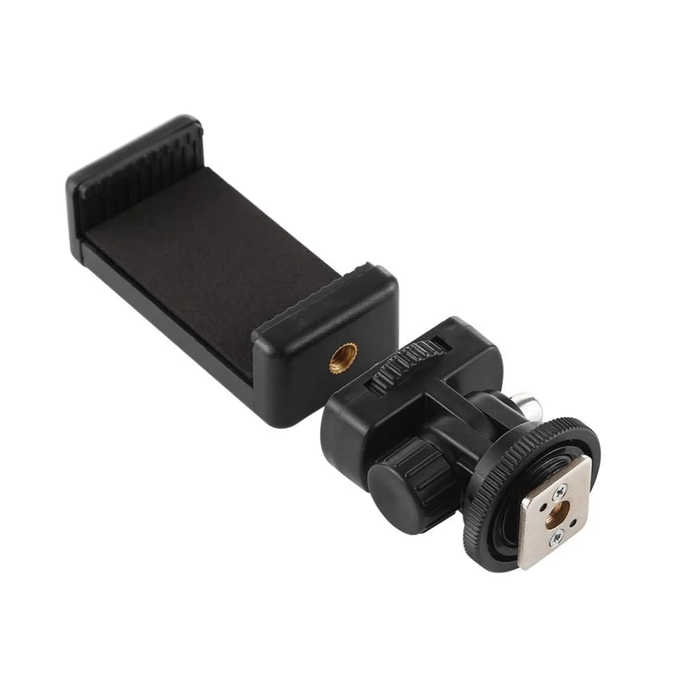 Adattatore per Treppiede da Fotocamera con Attacco Hot Shoe, Supporto per Telefono Cellulare per Fotocamere DSLR Canon Nikon Sony