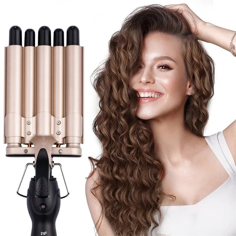 Iron hair curlers Ceramic crackers Wavers Bigodino Bacchetta Quick heating Five barrels Tools for waving hair