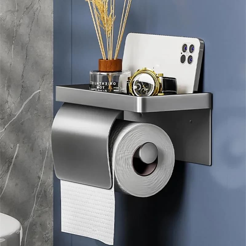 1 pz supporto per carta igienica a parete perforazione del bagno scatola di carta impermeabile installazione di punzonatura accessori per il bagno