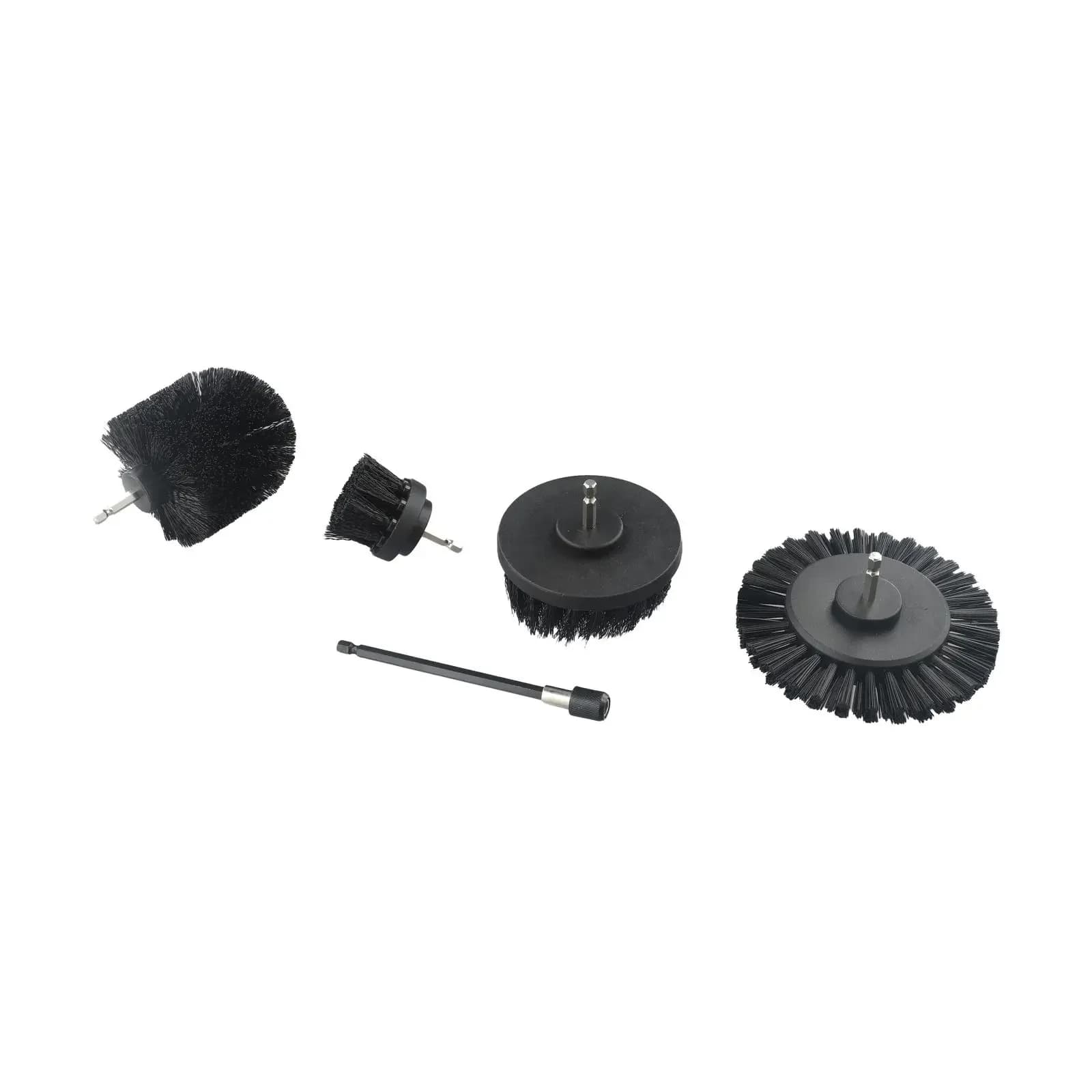 5 pezzi spazzole per pulizia kit spazzola per trapano elettrico spazzola per pulizia scrubber per moquette in vetro auto cucina bagno pulizia WC