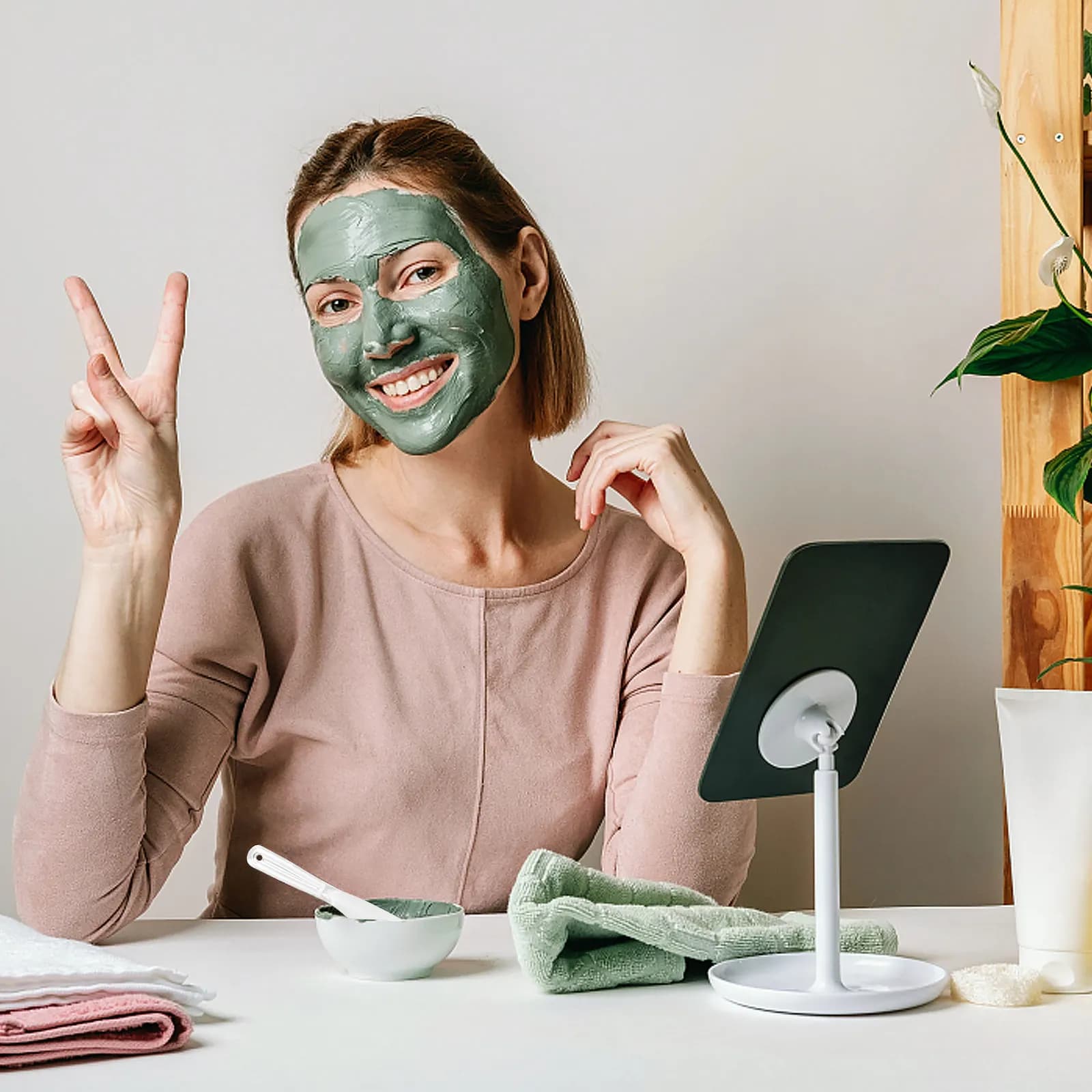 Set di 5 Spatole per Skincare, Cucchiai per Miscelare Maschere, Applicatori per Crema Viso e Contorno Occhi