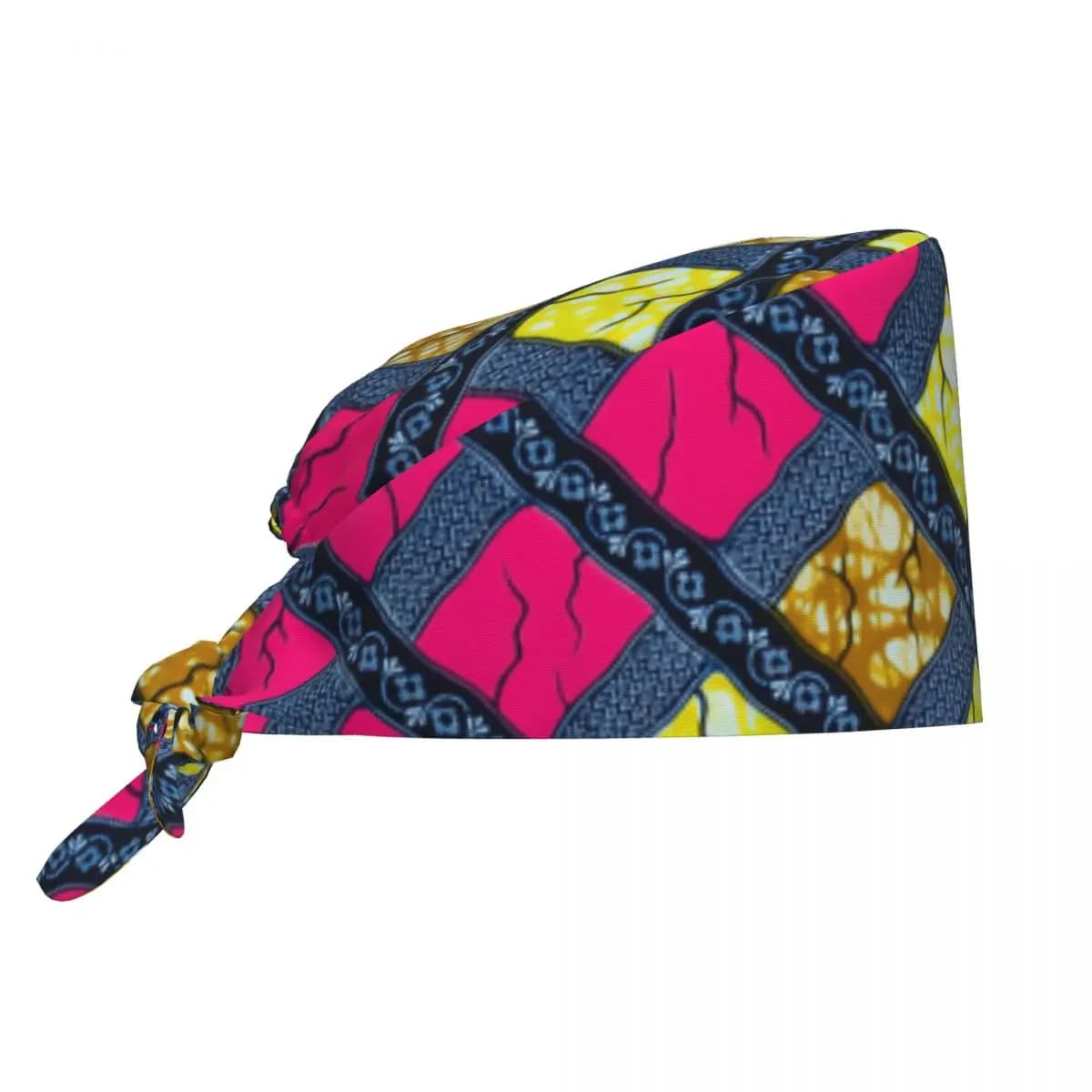 Regolabile, elegante e unico, stampe africane Ankara, cappello da lavoro, uomo, donna, scrub, scrub, infermieristico, medico, chirurgo, berretto per chef