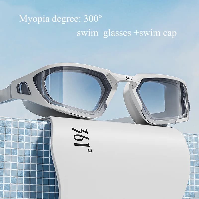 361Anti Fog Waterproof Large Silicone View Adjustable Myotic Eyelets Protection Anti-Uv Professional Myoto Eyewear