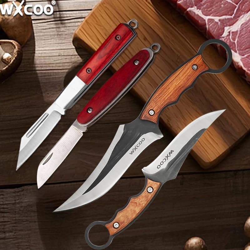 Coltello da cucina professionale in acciaio inossidabile forgiato Coltello per disossare multifunzionale Mannaia per carne Taglierina per barbecue Ideale per cucinare i chef