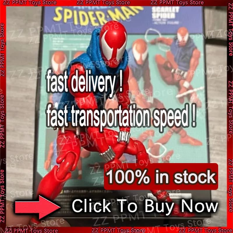 Disponibile: Action Figure Spiderman Mafex 186 Scarlet Spider, Versione Comic di The Amazing Spider-Man, Giocattolo Personalizzato