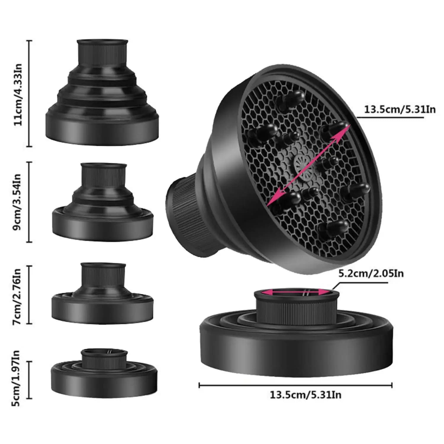 Hair Diffuser Woman Hair Dryer Barbiere Hair Dryer Silicone Universal Diffuser Tools for Barber
