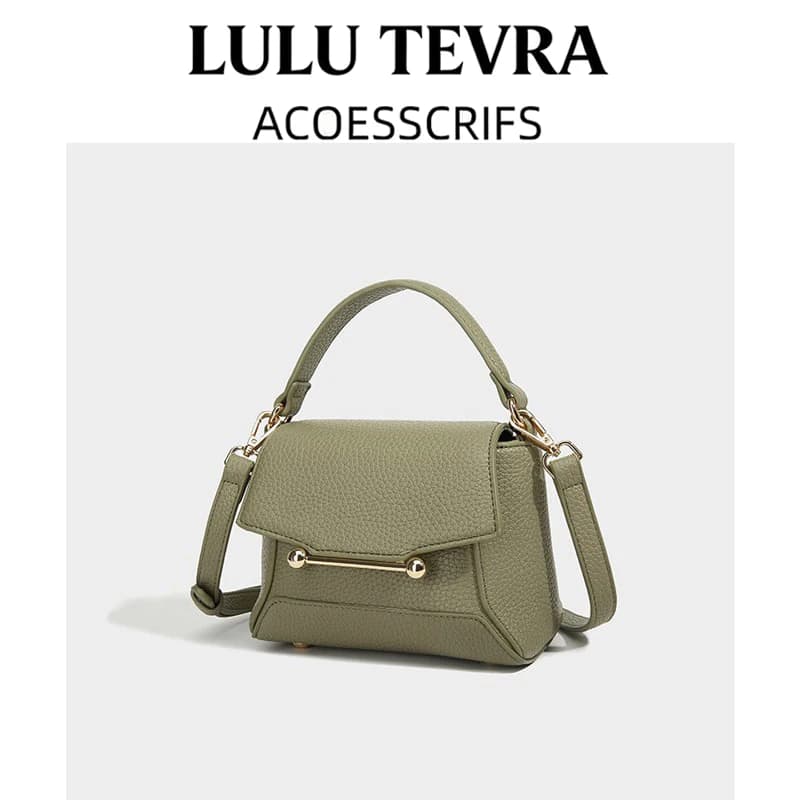 Borsa a Tracolla Lulu Tevra alla Moda, Versatile e Semplice, Borsa da Donna per il Pendolarismo, Forma Quadrata in Pelle PU