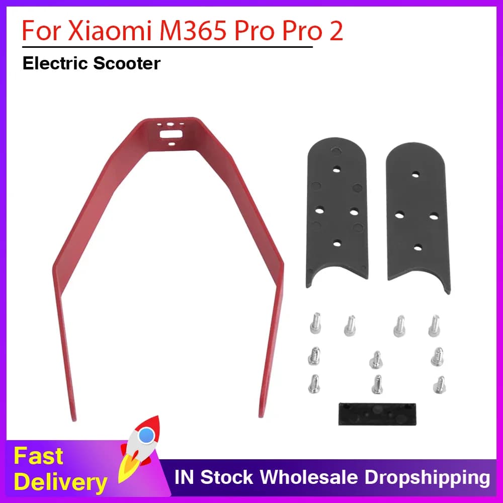 For Xiaomi M365 Pro Pro 2 Rear Fender Support With Metal Bracket With Gap Cover Pad Electric Scooter 8.5/10 Inch Tire Wheel Part