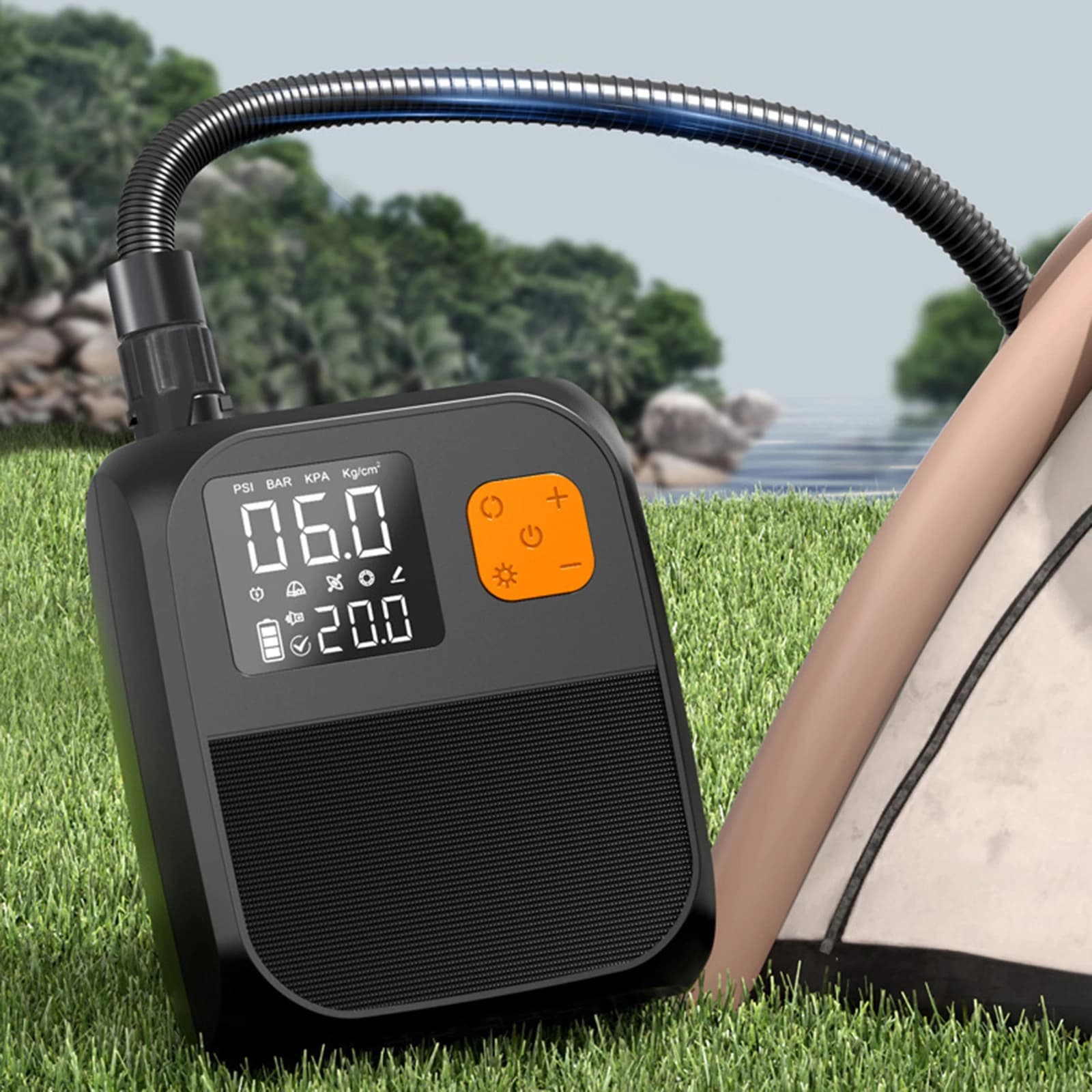 Electric Paddle Board Pump 25PSI Portable Electric Pump for Inflatable Stand Up Paddle Board Kayaks Boats