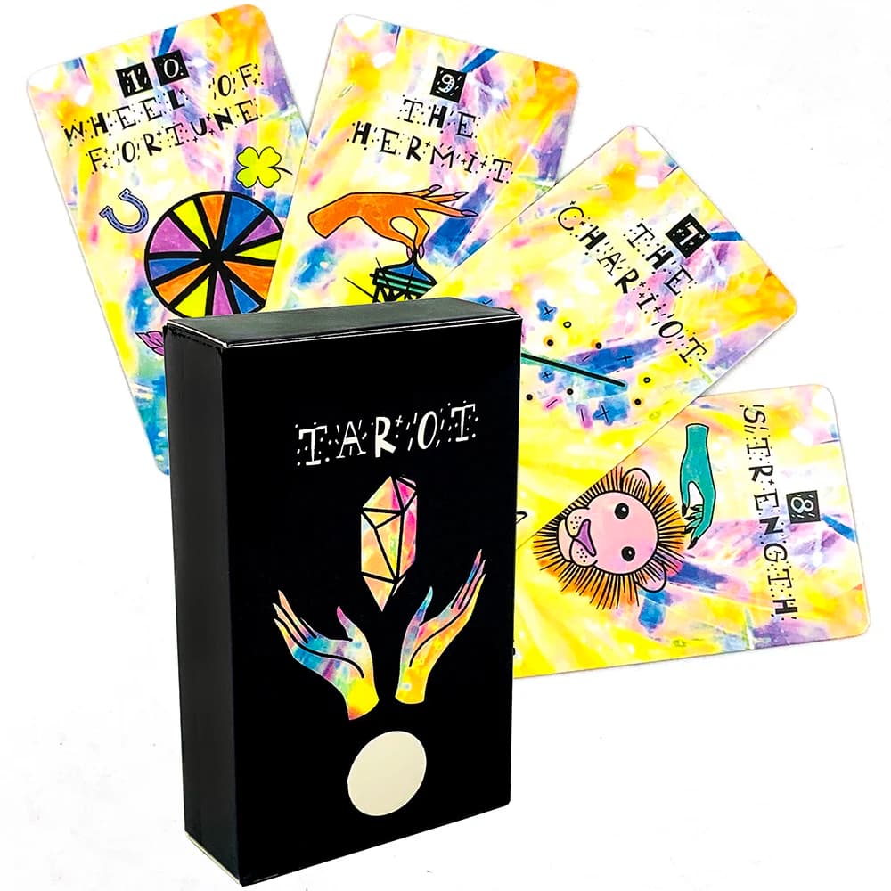 New Tarot Cards A 78 Oracle Deck English Version Fate Divination Board Game, Perfect For Casual Entertainment Party Games