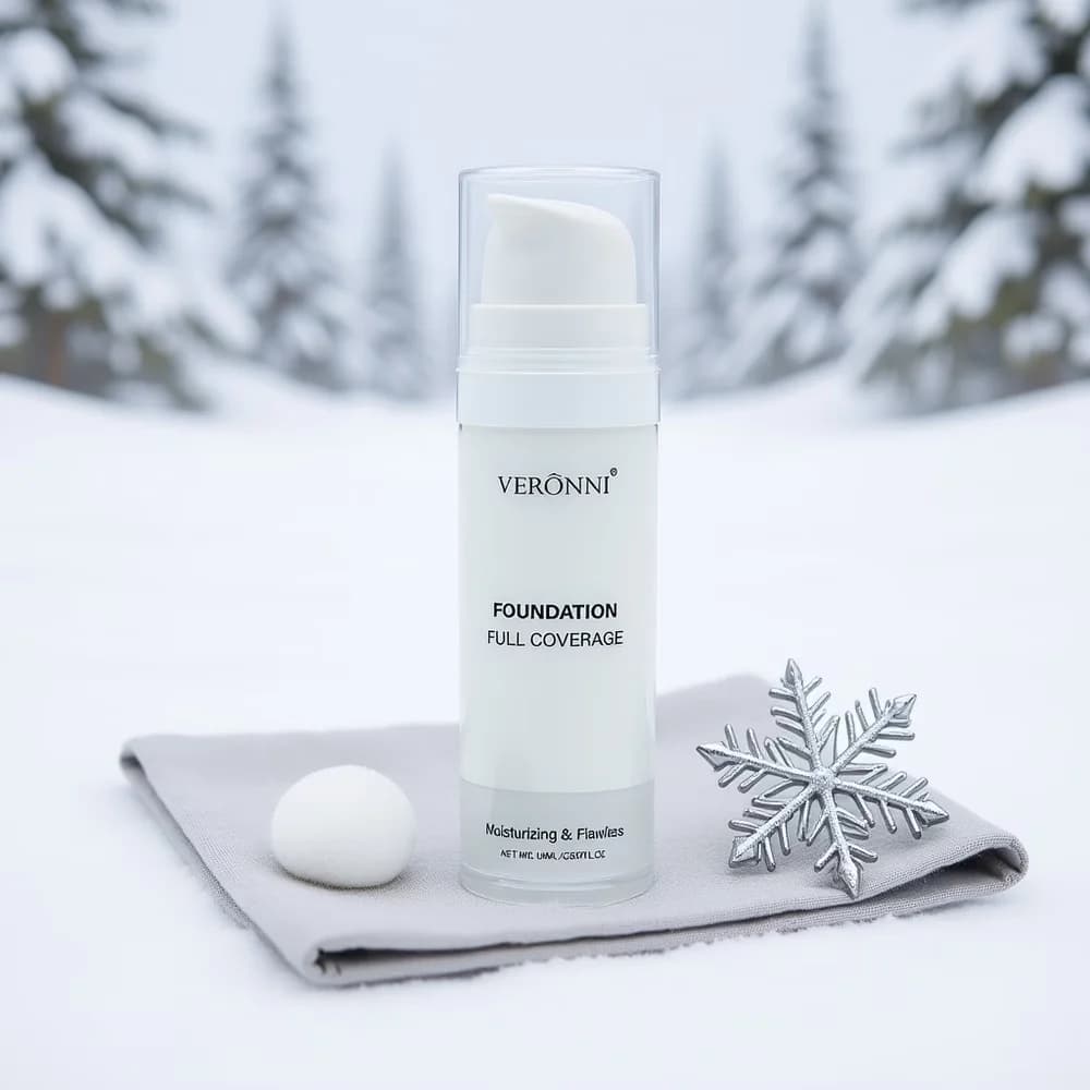 15ml White Foundation for Festival,Waterproof White Liquid Foundation,Full Coverage Mixable Pure White Foundation Cosplay Makeup