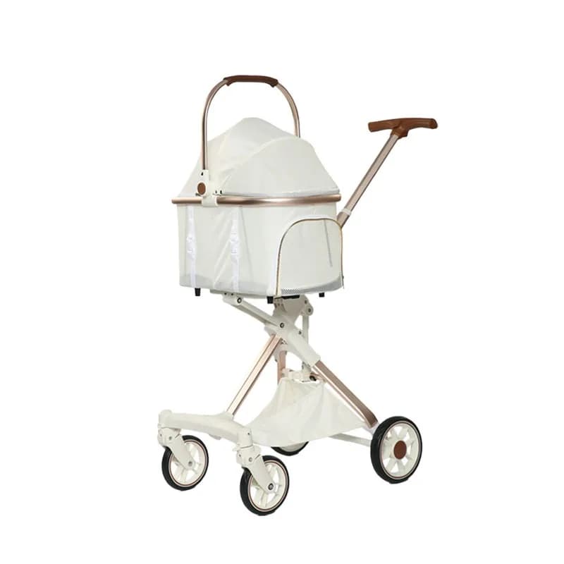 carrinho pet Factory Separable Expanded Pet Dog Cat Trolley Carrier Large Pet Strollers Durable Mesh Travel Carrier for Pets Dog