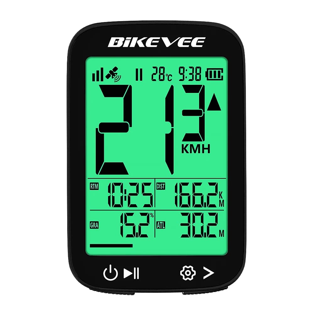 Bike Computer Waterproof Wireless GPS Riding Speedometer Odometer Stopwatch LCD Backlight Display with Stand Bicycle Accessories