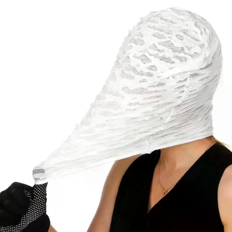 Maschera facciale punk strappata e usurata, protezione solare UV, copricapo per esercizi all'aperto, camminata e corsa