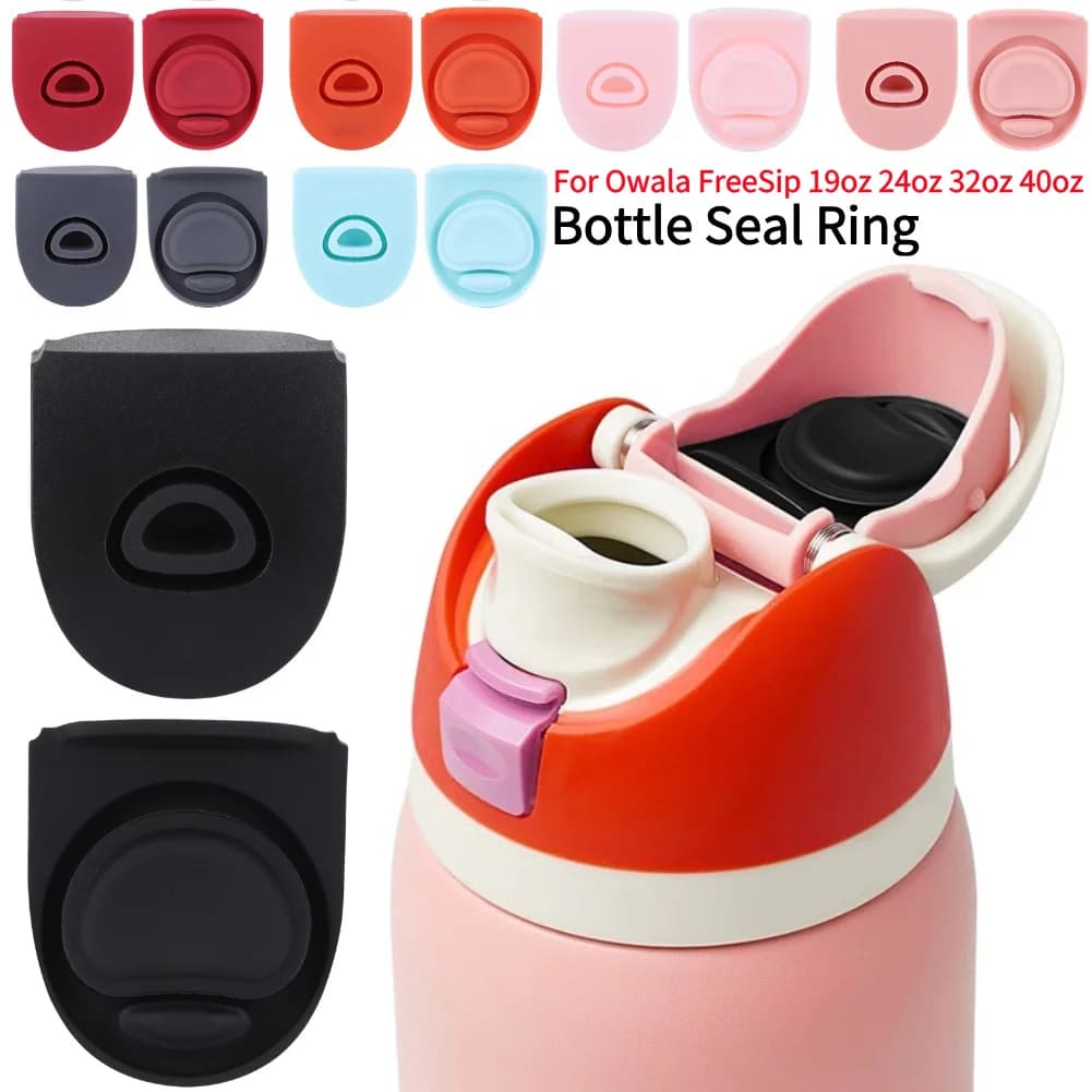 2 Pezzi Tappo di Ricambio in Silicone, Guarnizione per Tappo Bottiglia d'Acqua, Accessori per Owala FreeSip 19/24/32/40oz