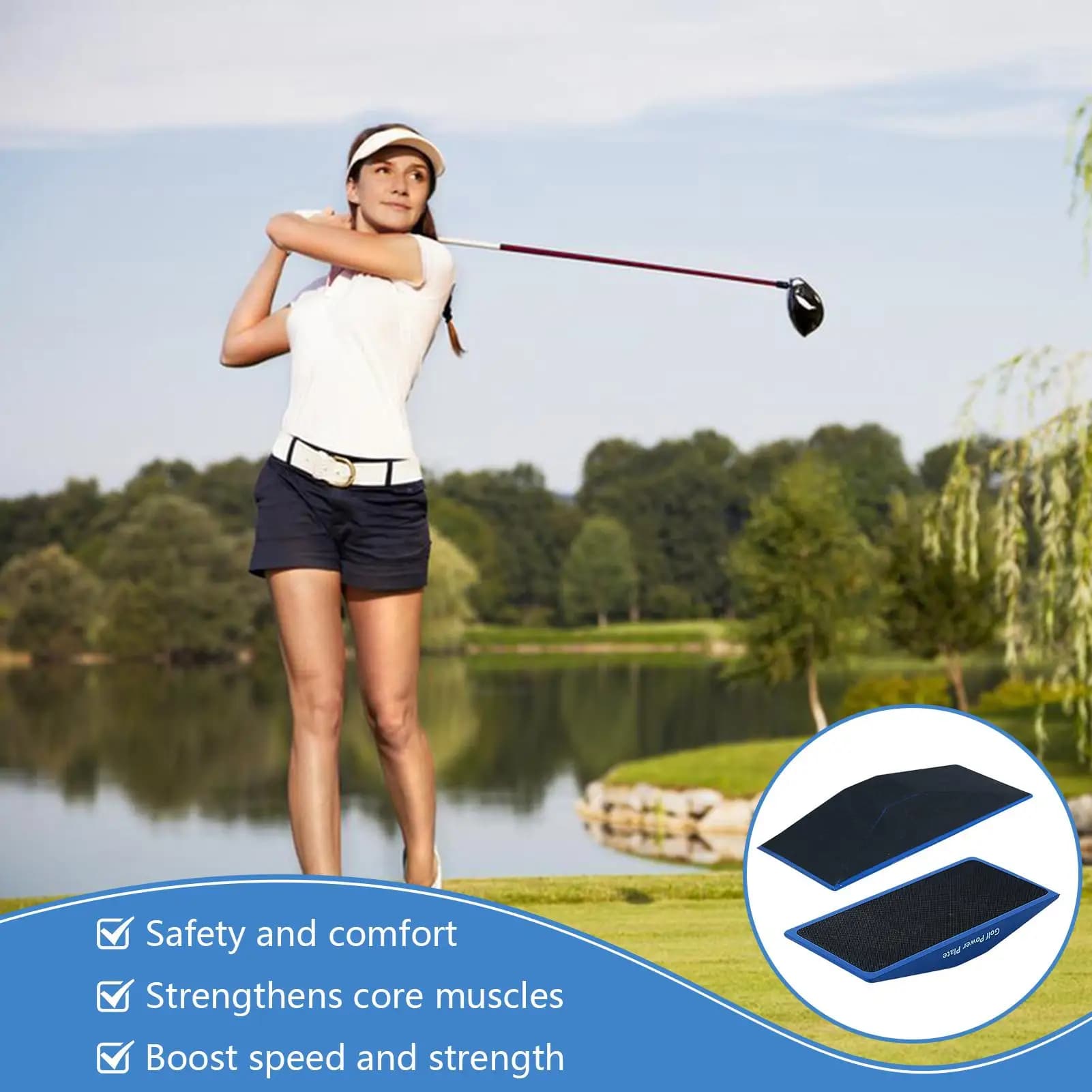Pressure plate Help for golf training Transfer card Help for training to change weight Strength training equipment Swing improve