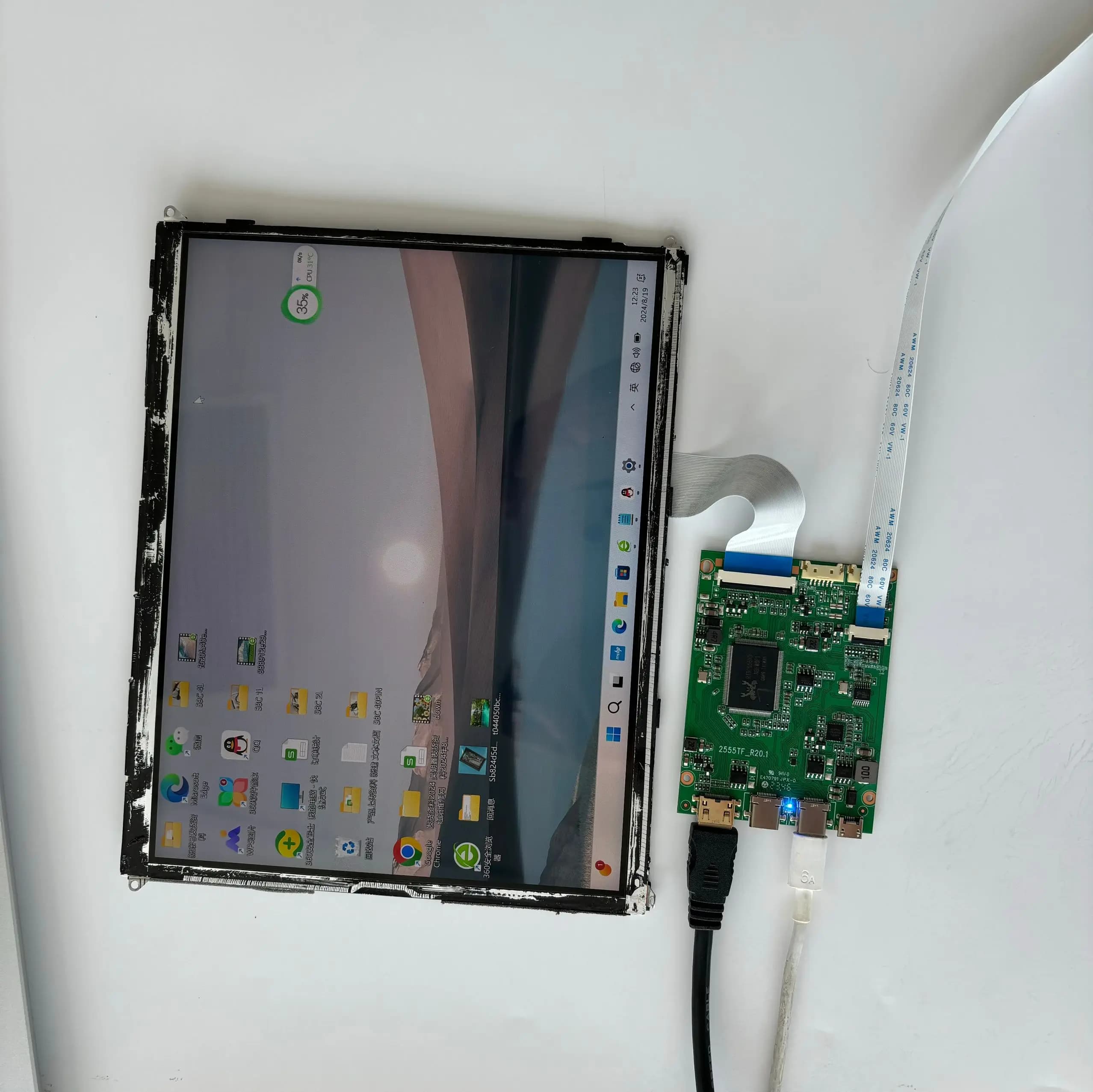 Scheda controller 2 tipo C HD-MI con pannello per iPad 3 Ipad 4 Monitor schermo LED da 9,7 pollici LP097QX1-SPA1 LTL097QL01 IPS 2048*1536
