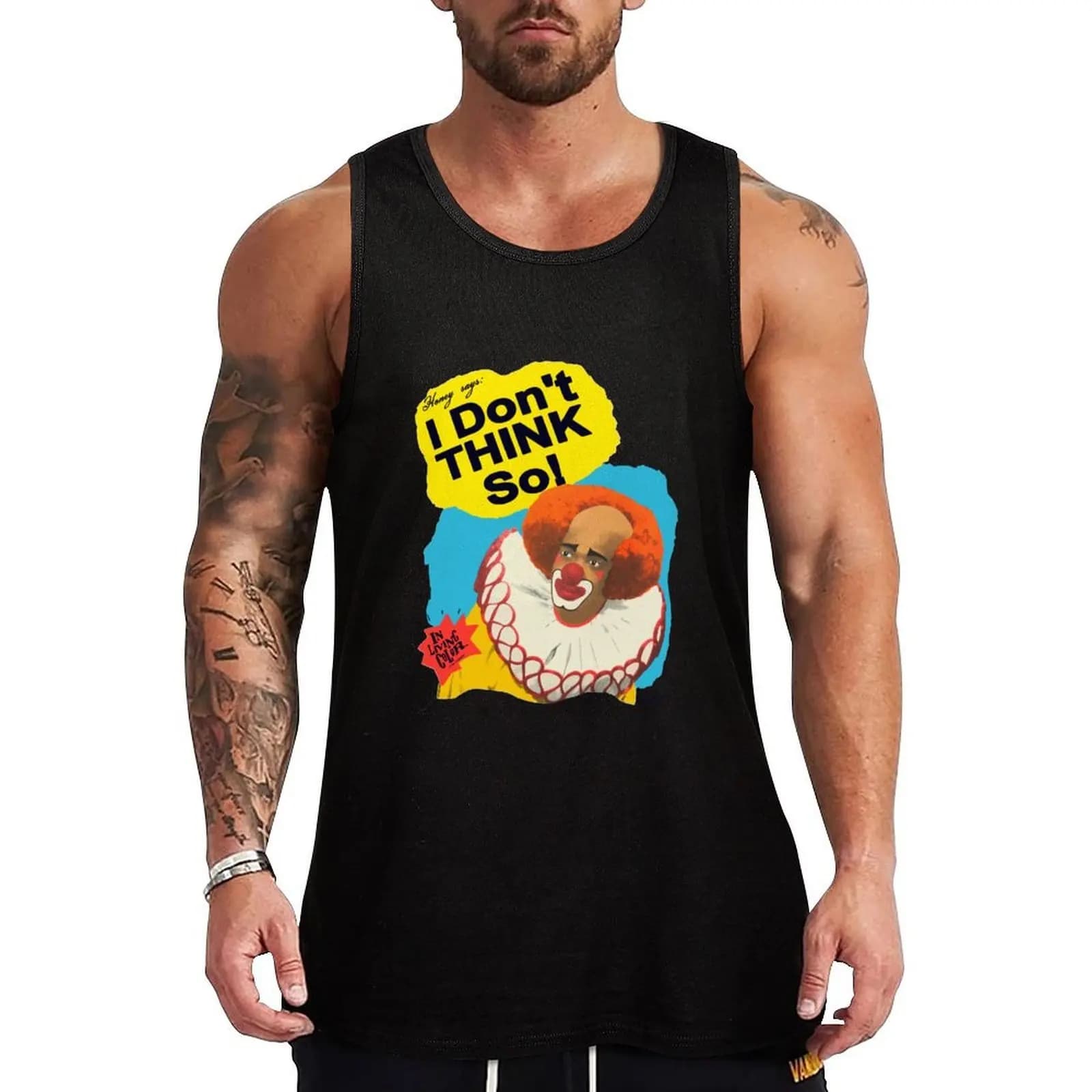 This awesome 1990 Homey D. Clown Vintage Homey Says I Dont THINK So! Classic 90s Pop Culture Comedy TV Show Damon Wayan Tank Top