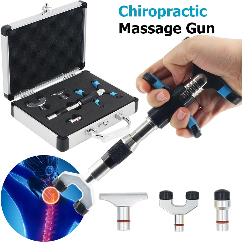 Manual Chiropractic Adjustment Instruments for Spine Correction Gun for Intensity Treatment Adjustable Physiotherapy Massage
