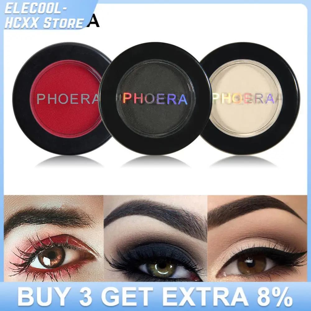 PHOERA 12 colori ombretto naturale opaco tavolozza impermeabile pigmento ombretto trucco bellezza cosmetica bellezza trucco occhi