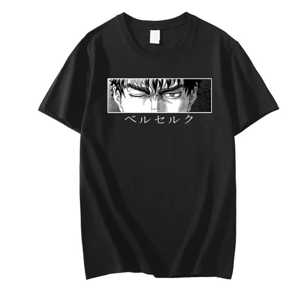 Nuovi Arrivi Abbigliamento Uomo, T-Shirt con Stampa Grafica, Magliette per Uomo, Ropa Hombre, Stampa Anime Berserk, Camisetas