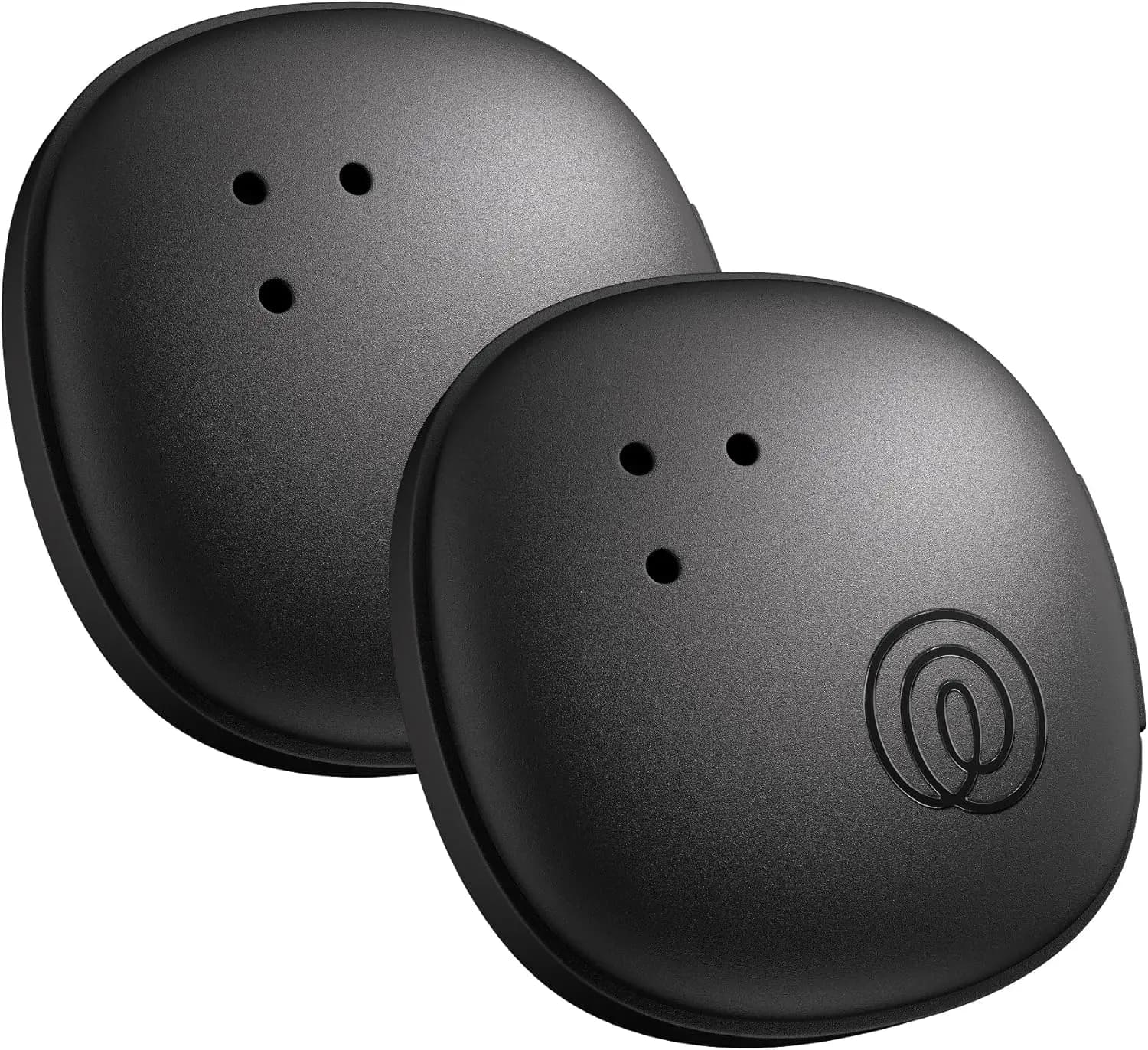 Compact Bluetooth Tracker, Remote Tracking Device for Bicycles, Glasses, Compatible with iOS and Android, Phone Locator, Pack of 2, Black