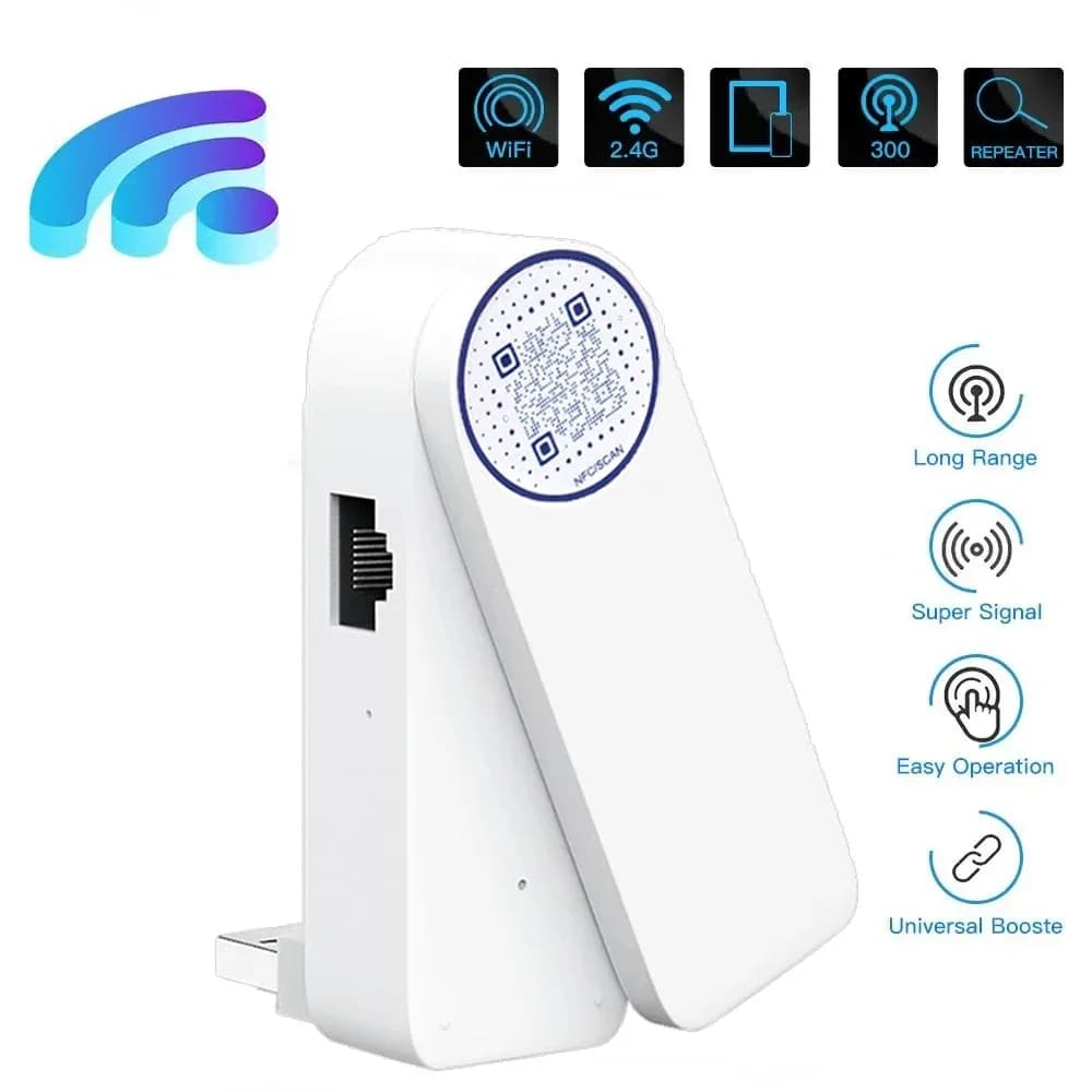 Ripetitore WiFi USB wireless Estensore WiFi 300Mbps Router booster 802.11N Amplificatore di segnale WiFi a lungo raggio Estensione di rete domestica