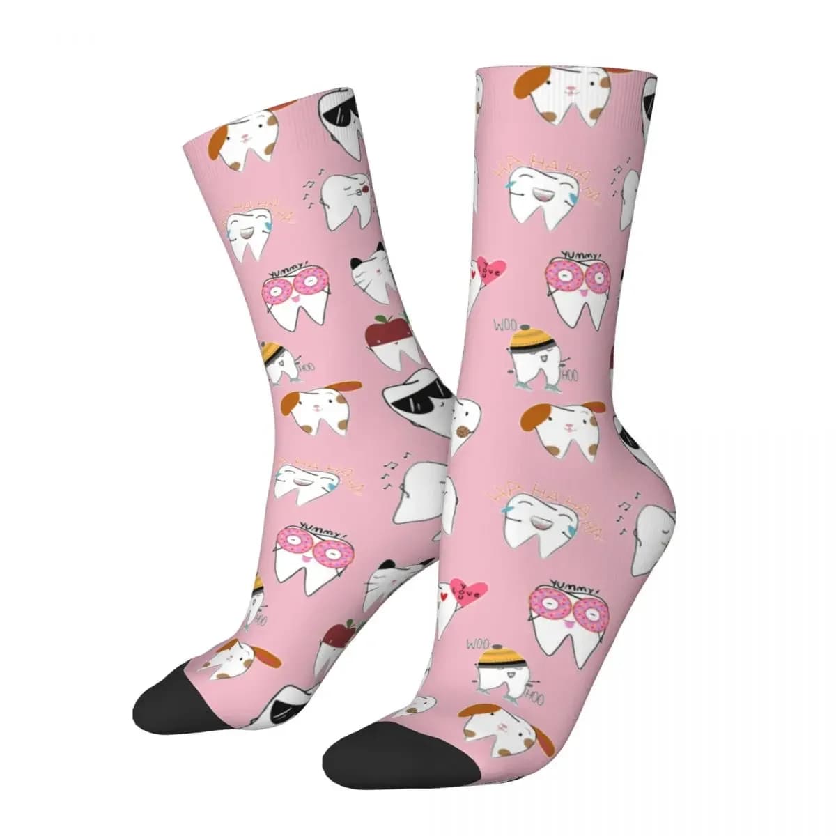 New Male Men Socks Harajuku Teeth Baby Sock Polyester Dentist Dentistry Women Socks Spring Summer Autumn Winter
