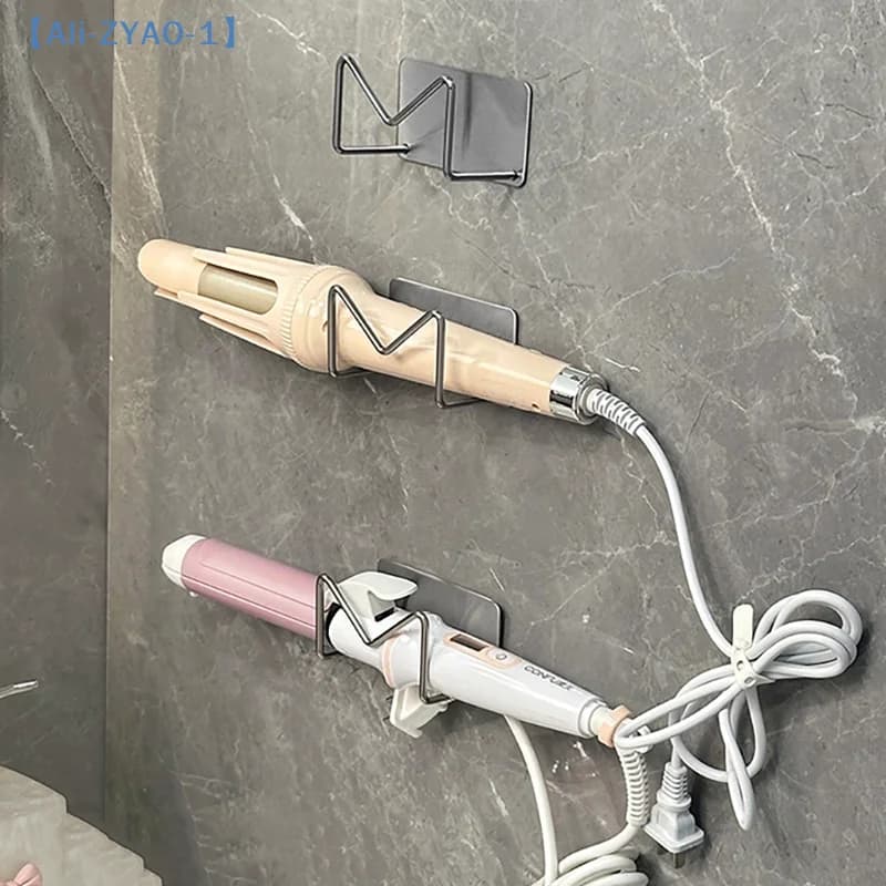 diZYAO-1 di Wall Hair Dryer Support Hair Clip Hair Plate Support for Stainless Steel Self Adhesive Storage Rack