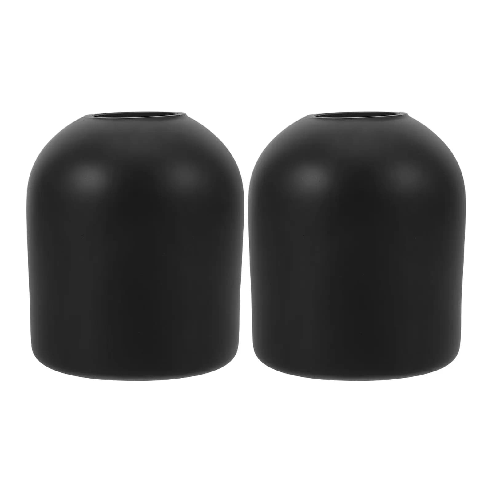 2Pcs Black Glass Reed Diffuser Bottle Set Stylish Mini Aromatherapy Container for Essential Oil Scent Diffusion Living Room