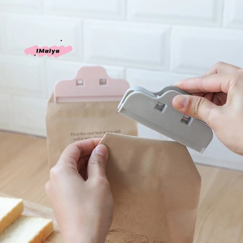 【M】1Pc Large Food Storage Sealing Clip Moisture-Proof Plastic Bag Sealer Snack Clamp Kitchen Clamp for Dried Fruits And Snacks