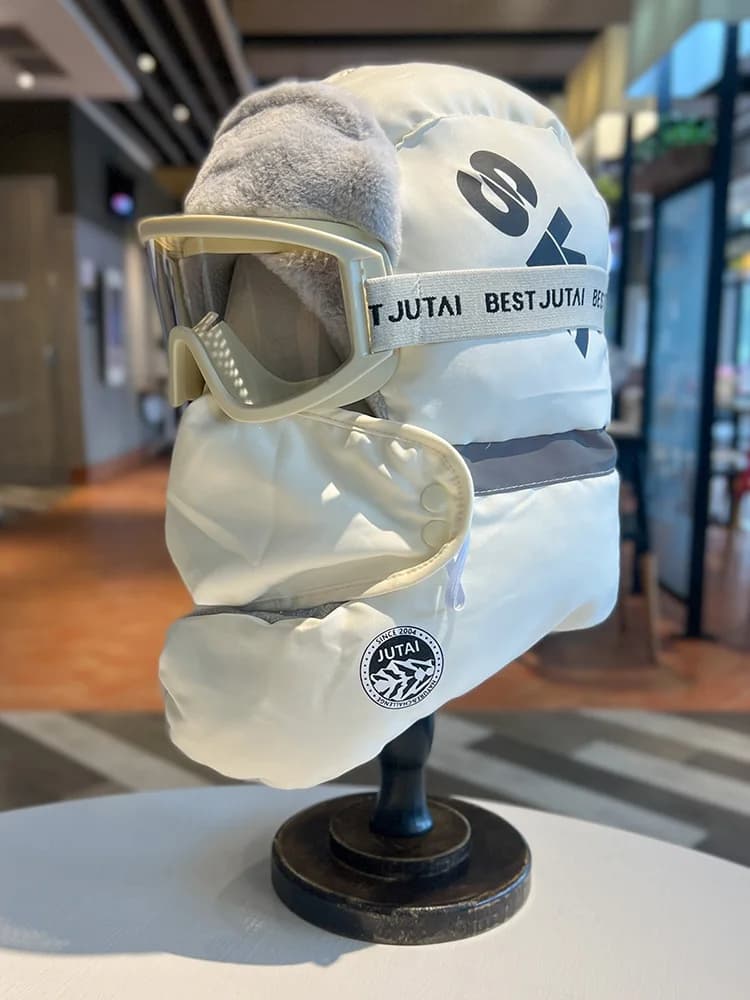 2025 Nuovo cappello bomber da uomo e da donna invernale caldo antivento maschera da ciclismo artefatto berretto da sci con occhiali cappelli da pilota termici